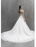 Sweetheart Neck Beaded Ivory Lace Organdy Wedding Dress
